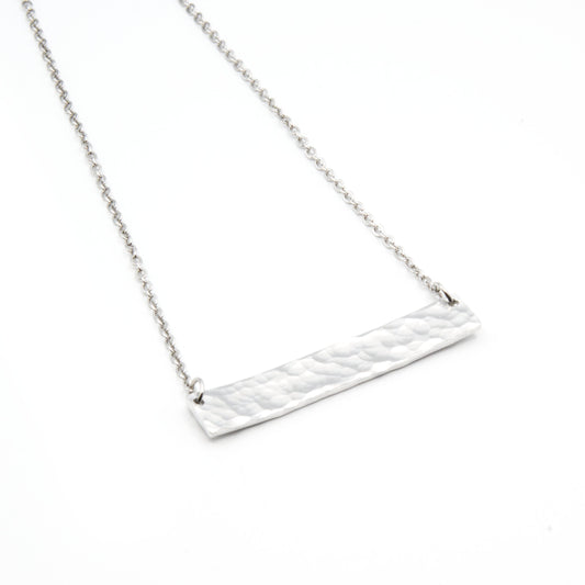 Hammered Bar Necklace