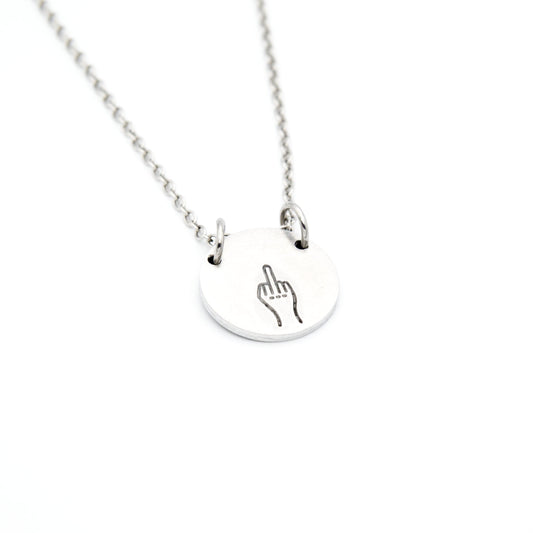 Middle Finger Necklace, Coworker Leaving Gift for Women, Funny Gifts for Best Friends