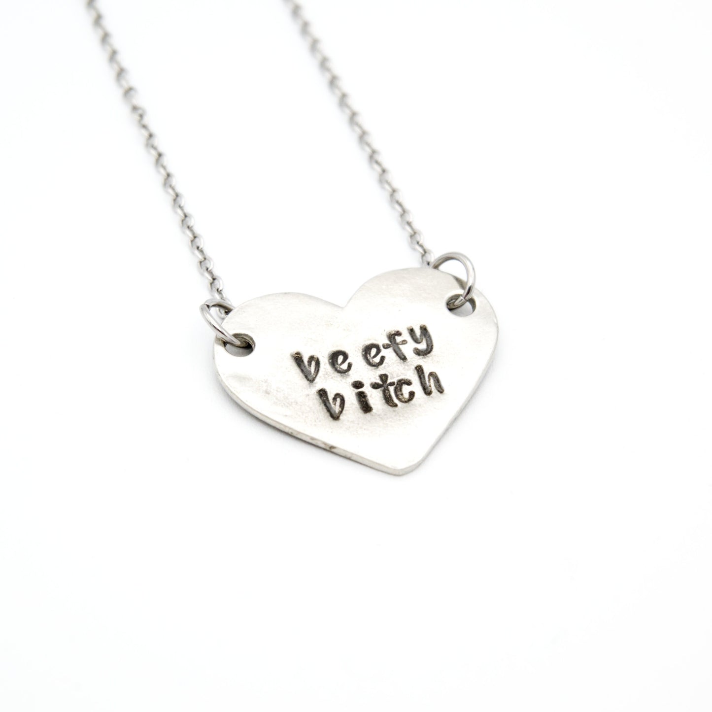 Beefy Bitch Necklace, Body Positivity Jewelry, Coworker Leaving Gift for Women, Funny Gifts for Best Friends, Sassy Gifts, Minimalist