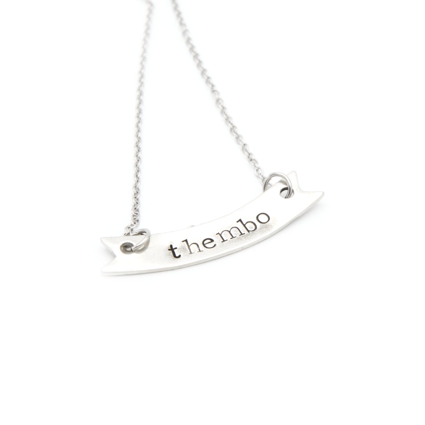 Thembo Necklace, They Them Necklace, Genderqueer Jewelry, Non Binary Gifts, Funny Gifts for Best Friends, Minimalist Necklace for Her