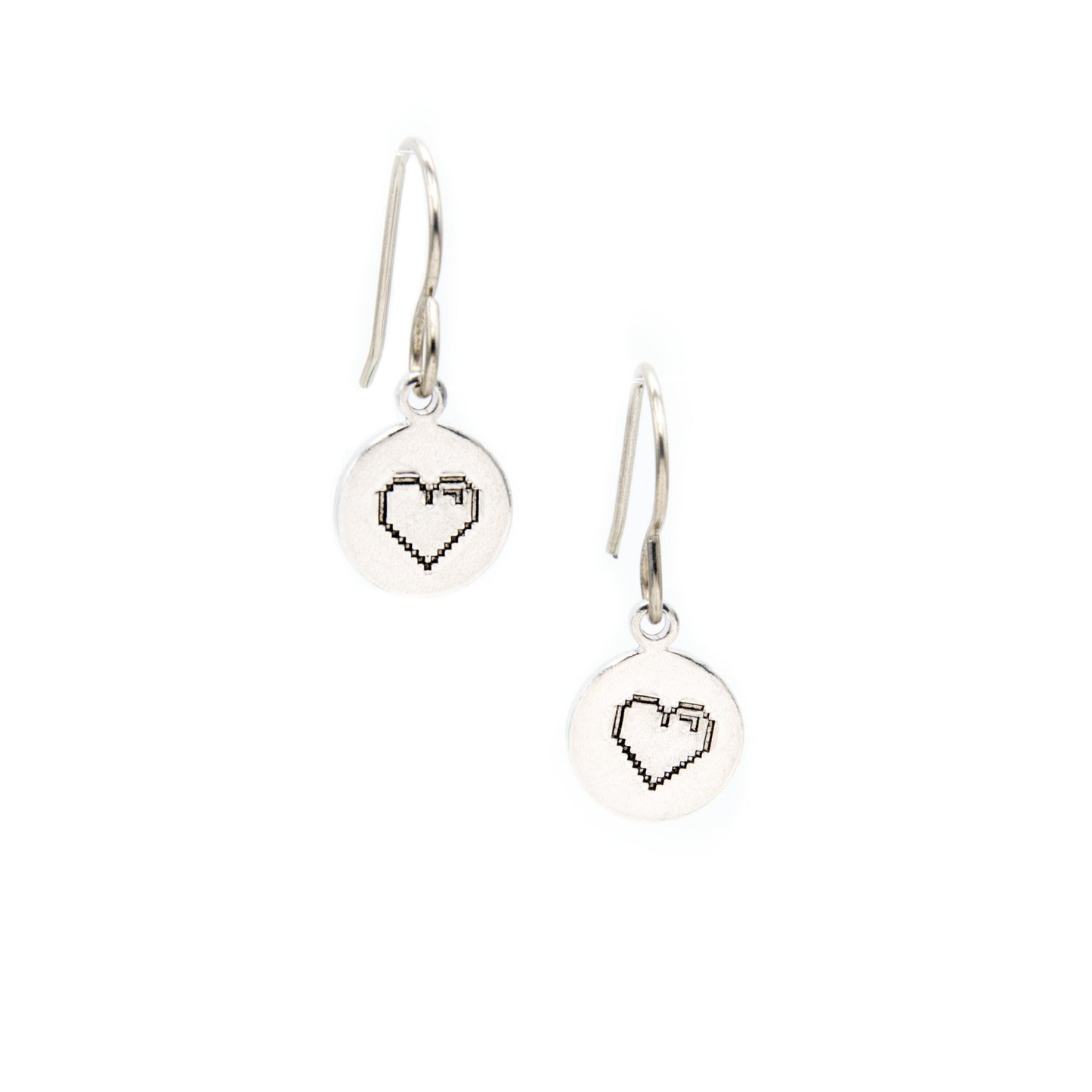 Pixel Heart Earrings