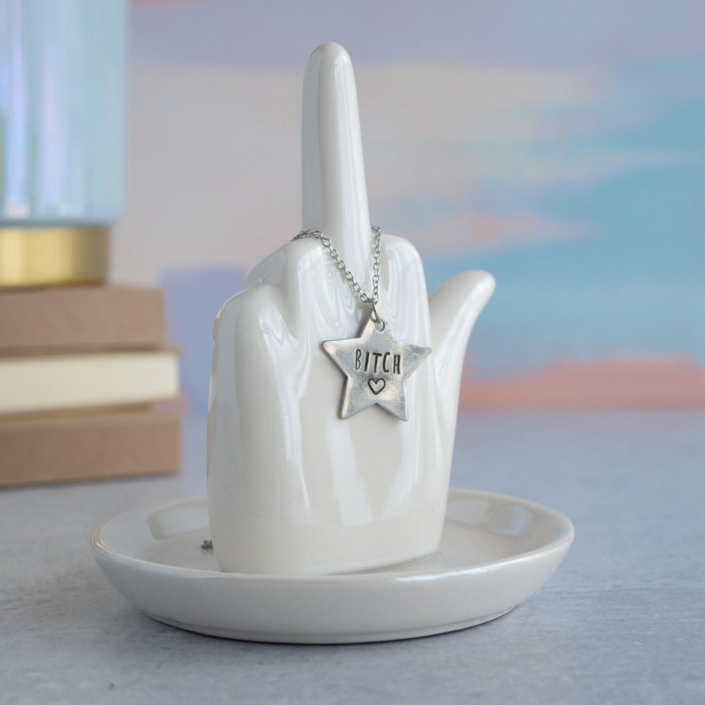 Bitch Necklace, Best Bitches Necklace, Curse Word Jewelry, Profanity Jewelry, Coworker Leaving Gift for Women, Funny Gifts for Best Friends